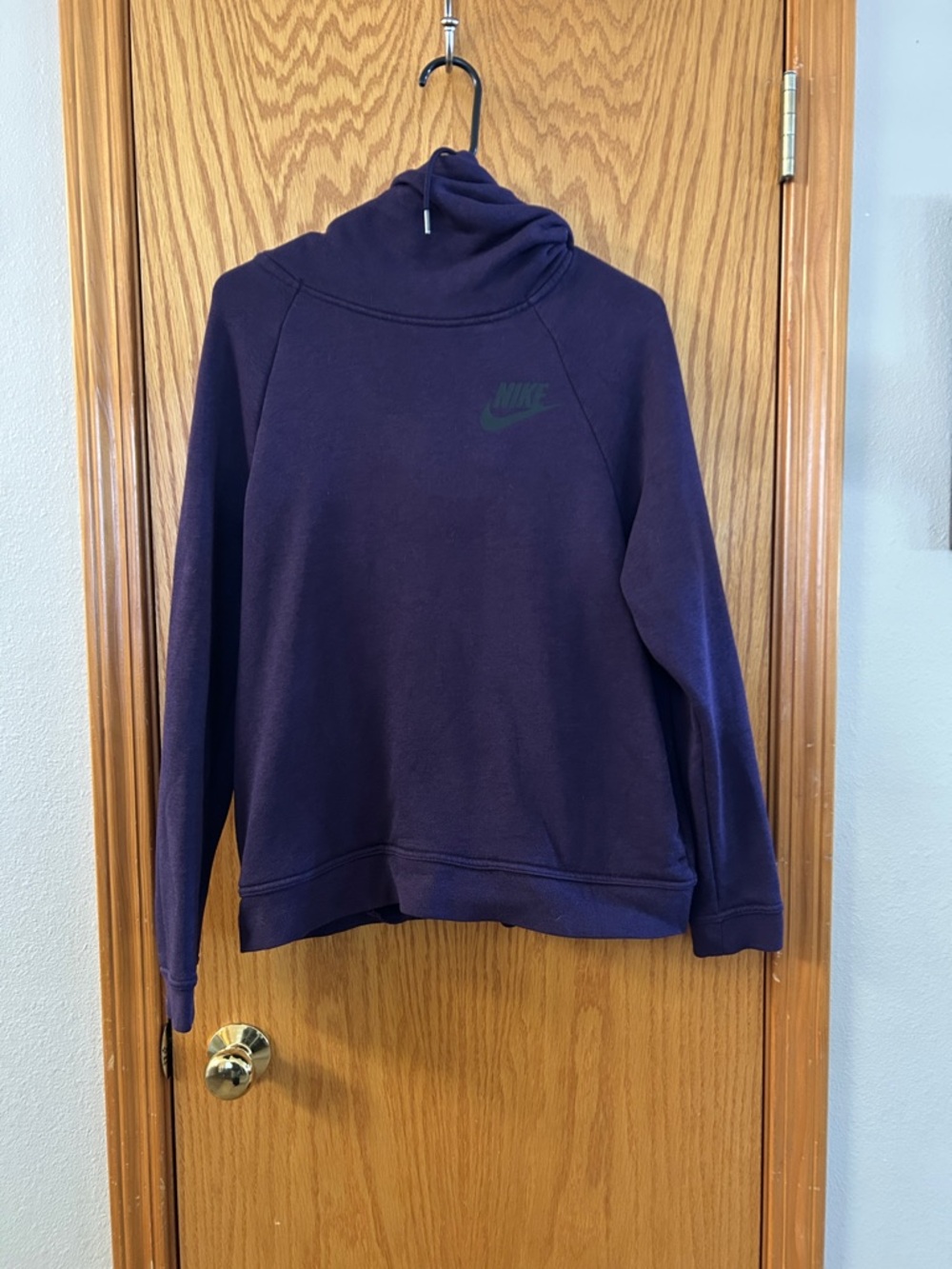 Nike Dark Purple Funnel Neck Sweatshirt